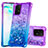 Coque Silicone Housse Etui Gel Bling-Bling S02 pour Samsung Galaxy A91 Violet