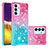 Coque Silicone Housse Etui Gel Bling-Bling S02 pour Samsung Galaxy F34 5G Rose