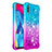 Coque Silicone Housse Etui Gel Bling-Bling S02 pour Samsung Galaxy M10 Bleu Ciel