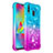 Coque Silicone Housse Etui Gel Bling-Bling S02 pour Samsung Galaxy M20 Bleu Ciel