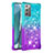 Coque Silicone Housse Etui Gel Bling-Bling S02 pour Samsung Galaxy Note 20 5G Bleu Ciel