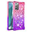 Coque Silicone Housse Etui Gel Bling-Bling S02 pour Samsung Galaxy Note 20 5G Rose Rouge