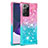 Coque Silicone Housse Etui Gel Bling-Bling S02 pour Samsung Galaxy Note 20 Ultra 5G Rose