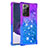 Coque Silicone Housse Etui Gel Bling-Bling S02 pour Samsung Galaxy Note 20 Ultra 5G Violet