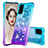 Coque Silicone Housse Etui Gel Bling-Bling S02 pour Samsung Galaxy S20 5G Bleu Ciel