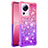 Coque Silicone Housse Etui Gel Bling-Bling S02 pour Xiaomi Mi 12 Lite NE 5G Rose Rouge