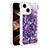 Coque Silicone Housse Etui Gel Bling-Bling S03 pour Apple iPhone 14 Plus Violet