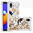 Coque Silicone Housse Etui Gel Bling-Bling S03 pour Samsung Galaxy A01 Core Or