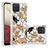 Coque Silicone Housse Etui Gel Bling-Bling S03 pour Samsung Galaxy A12 5G Or