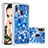 Coque Silicone Housse Etui Gel Bling-Bling S03 pour Samsung Galaxy A40 Bleu