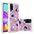 Coque Silicone Housse Etui Gel Bling-Bling S03 pour Samsung Galaxy A41 Petit