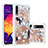 Coque Silicone Housse Etui Gel Bling-Bling S03 pour Samsung Galaxy A50S Or