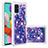 Coque Silicone Housse Etui Gel Bling-Bling S03 pour Samsung Galaxy A51 4G Violet