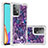 Coque Silicone Housse Etui Gel Bling-Bling S03 pour Samsung Galaxy A52 4G Violet