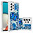 Coque Silicone Housse Etui Gel Bling-Bling S03 pour Samsung Galaxy A53 5G Bleu
