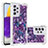 Coque Silicone Housse Etui Gel Bling-Bling S03 pour Samsung Galaxy A73 5G Violet