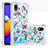 Coque Silicone Housse Etui Gel Bling-Bling S03 pour Samsung Galaxy M01 Core Bleu Ciel