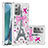 Coque Silicone Housse Etui Gel Bling-Bling S03 pour Samsung Galaxy Note 20 5G Petit