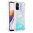 Coque Silicone Housse Etui Gel Bling-Bling S03 pour Xiaomi Poco C55 Bleu Clair