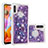 Coque Silicone Housse Etui Gel Bling-Bling S04 pour Samsung Galaxy A11 Violet