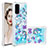 Coque Silicone Housse Etui Gel Bling-Bling S04 pour Samsung Galaxy S20 5G Bleu Ciel