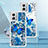 Coque Silicone Housse Etui Gel Bling-Bling YB1 pour Motorola Moto G 5G (2023) Bleu