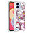 Coque Silicone Housse Etui Gel Bling-Bling YB1 pour Samsung Galaxy F04 Violet Clair