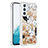 Coque Silicone Housse Etui Gel Bling-Bling YB1 pour Samsung Galaxy Quantum4 5G Or