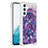 Coque Silicone Housse Etui Gel Bling-Bling YB1 pour Samsung Galaxy Quantum4 5G Violet