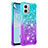 Coque Silicone Housse Etui Gel Bling-Bling YB2 pour Motorola Moto G 5G (2023) Bleu Ciel