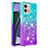 Coque Silicone Housse Etui Gel Bling-Bling YB2 pour Motorola Moto G Stylus (2023) 4G Bleu Ciel