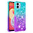 Coque Silicone Housse Etui Gel Bling-Bling YB2 pour Samsung Galaxy A04 4G Bleu Ciel