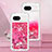 Coque Silicone Housse Etui Gel Bling-Bling YB3 pour Google Pixel 8a 5G Rose Rouge