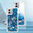 Coque Silicone Housse Etui Gel Bling-Bling YB3 pour Motorola Moto G 5G (2023) Bleu