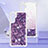 Coque Silicone Housse Etui Gel Bling-Bling YB3 pour Samsung Galaxy A34 5G Violet