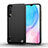 Coque Silicone Housse Etui Gel Line C01 pour Xiaomi Mi A3 Noir