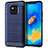 Coque Silicone Housse Etui Gel Line C02 pour Huawei Mate 20 Pro Bleu