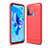 Coque Silicone Housse Etui Gel Line C02 pour Huawei Nova 5i Rouge