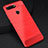 Coque Silicone Housse Etui Gel Line C03 pour Huawei Honor View 20 Rouge