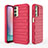 Coque Silicone Housse Etui Gel Line KC1 pour Samsung Galaxy A24 4G Rouge