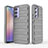 Coque Silicone Housse Etui Gel Line KC2 pour Samsung Galaxy A54 5G Gris