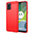 Coque Silicone Housse Etui Gel Line MF1 pour Motorola Moto E13 Rouge