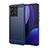 Coque Silicone Housse Etui Gel Line MF1 pour Motorola Moto Edge 40 Neo 5G Bleu