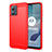 Coque Silicone Housse Etui Gel Line MF1 pour Motorola Moto G53 5G Rouge