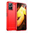 Coque Silicone Housse Etui Gel Line MF1 pour Vivo T1 5G India Rouge