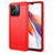 Coque Silicone Housse Etui Gel Line MF1 pour Xiaomi Poco C55 Rouge