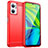Coque Silicone Housse Etui Gel Line MF1 pour Xiaomi Redmi 11 Prime 5G Rouge