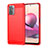 Coque Silicone Housse Etui Gel Line MF1 pour Xiaomi Redmi Note 10S 4G Rouge