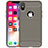 Coque Silicone Housse Etui Gel Line pour Apple iPhone X Gris