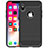 Coque Silicone Housse Etui Gel Line pour Apple iPhone X Noir